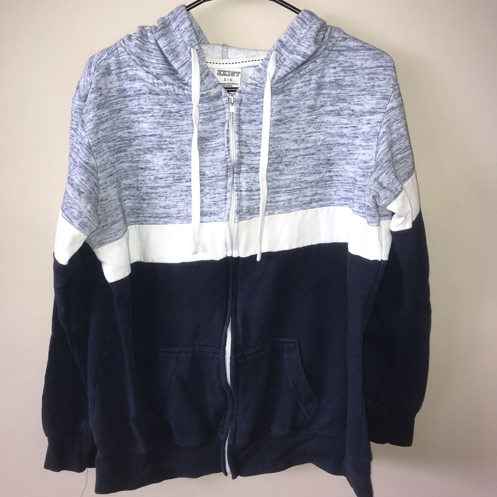 Blue Hoodie zip-up